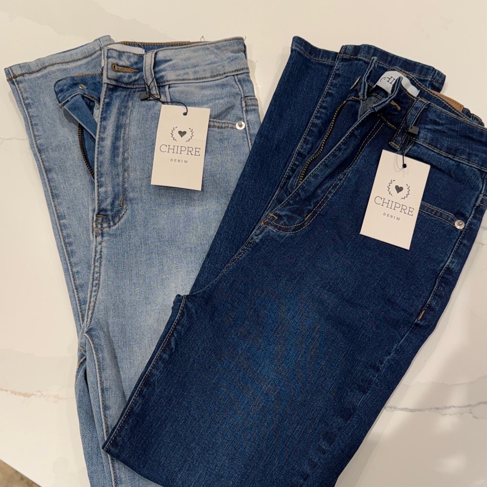 Chipre Denim Women's Skinny Jeans - Light and Dark Blue